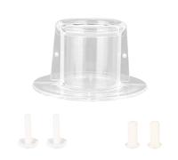 BOROCO Pet Parrot Anti Bite Picking Feather Wound Healing Protective Neck Cover Collar for Bird Transparent Acrylic Material 3 (L outer diameter 9.5 inner diameter 4.5)