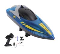 BOROCO Remote Control Boat 2.4GHz Rechargeable RC Racing Boat with LED Lights One Click Reset Function Design for Pools Lakes Rivers Kids Adults