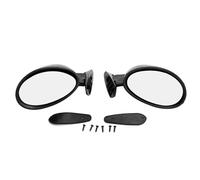 BOROCO Side Door Rearview Mirror, 1 Pair Black Universal Wide Angle Safety Mirror Vintage Car Modification Accessory for Classic & Retro Cars