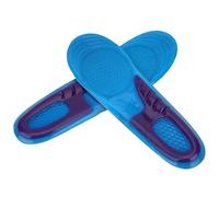 BOROCO Sports Shoe Pads Silicone Soft Anti Shock Insoles Foot Protector for Running Climbing Made of Quality Silicone Velvet Blue Size S M L 1 Pair (M 38-43 Code)