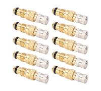 BOROCO Tractor Air Liquid Valve Stem, 10PCS Tractor Air Liquid Valves Tire Brass Valve Stem TR218A CH3 Core Housings Replacement