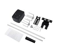 BOROCO Universal Rotisserie Kit for Barbecue Stainless Steel Spit Rod Meat Forks with Electric Motor Premium Durable Proof for Outdoor Grilling Camping Picnics