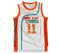 BOROLIN Mens Flint Tropics Movie #11 Monix Basketball Jersey - white - XL
