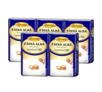 Boromir Faina Alba Din Grau Superior 1Kg White Wheat Flour Finely Grinding from Romania Whole Family Favorite Treats Pack of 5