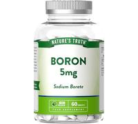 Boron Supplements | 5mg High Strength Boron Tablets | for Men & Women | 60 Vegan Tablets | Sodium Borate | Nature's Truth