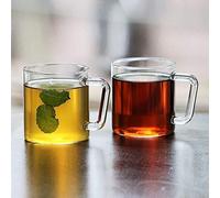 BOROSIL Glass Mugs Delite | 305ml | Set of 2 | Ultra Clear | Dishwasher Safe | Microwave Safe | Vision Classic Series