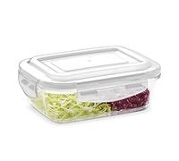 Borosil Klip N Store Glass Storage Container For Kitchen With Air-Tight Lid, Microwave & Oven Safe, Rectangular,