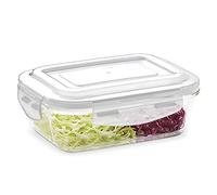 Borosil Klip N Store Glass Storage Container For Kitchen With Air-Tight Lid, Microwave & Oven Safe, Rectangular, (2.0 Litre)