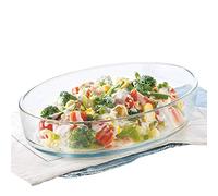 Borosil Oval Baking Dish, 1.6 Litres, Transparent