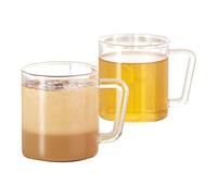 Borosil VCLM305 Vision Classic Large Mug (Set of 4), 10 oz (305ml), Glass