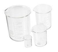 Borosilicate Glass Beaker Set 4pcs 10ml 50ml 100ml 300ml