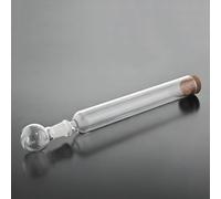 Borosilicate Glass Cigar Tube Aromatherapy Humidors Tubes Kit, Humidity Control Straight Pipe, Ball Base & Wooden Plug, Halloween Christmas Gift for Father Men