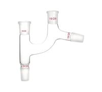 Borosilicate Glass Claisen Adapter 4-Way Chemistry Lab Distillation Head-4 * 19/26