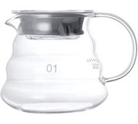 Borosilicate Glass Coffee Pot - 360ML Capacity, V-Shaped Spout, Heat Resistant, Clear Glass, Tea Drip Pot, for Home, Bar, Restaurant