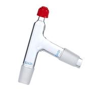 Borosilicate Glass Distillation Adapter with 75 Degree Angled Outlet Temperature Resistance for Laboratory Borosilicate Glass Condenser