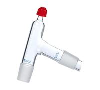 Borosilicate Glass Distillation Adapter with 75 Degree Angled Outlet Temperature Resistance for Laboratory Borosilicate Glass Condenser