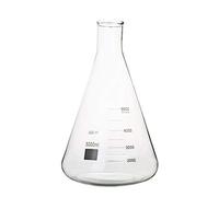 Borosilicate Glass Erlenmeyer Flask - 50ml to 5000ml Conical Flask with Graduations for Lab Use 1pcs(5000ml)
