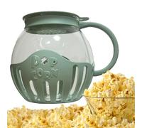 Borosilicate Glass Popcorn Maker Machine - Multifunction Microwave Popper Bowl With Lid - Dishwasher Safe