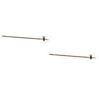 Borosilicate Micro Burette, Burette Glass Set Multicolor 10ml 25ml 50ml 2 Pcs(Brown,10ml)