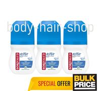Borotalco Active Sea Salts Roll-On Deodorant 48H Sweat Odor Protection 3-Pack