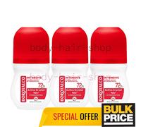 Borotalco Intensive Roll-On Deodorant 72H Excessive Sweat Odor Protection 6-Pack