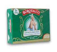 Borotalco, Solid Soap, Scented Solid Soap with Borotalcum Fragrance - Ideal for the Hygiene of your Hands, for smooth and velvety skin - Two 100g Soaps