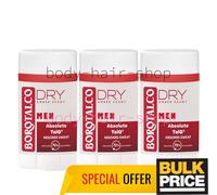 Borotalco Men Amber Dry Stick Deodorant Absorbs Sweat 72H Max Protection 6-Pack