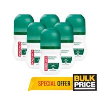 Borotalco Original Roll-On Deodorant Iconic Talc Scent Sweat Odor Protect 6-Pack