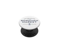 Borough Market London England Established 1756 Navy Print PopSockets Adhesive PopGrip