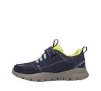 Boroughs Project Low Hook & Loop Sneaker Dark Blue Suede