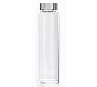 Boroux 32 OZ + Non-Toxic, BPA/BPS Free - Borosilicate Reusable Glass Water Bottle with Stainless Steel Strainer - Perfect for Ice Cubes, Fruit Water, Loose Leaf Tea & Replacing Plastic Water Bottles