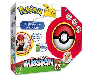 BORRAS - Pokemon Mission Interactive Board Game, Become a Pokemon Trainer and Catch Them All Trainer game, learn fun data from your favorite Pokemones. (19442) | Spanish Version