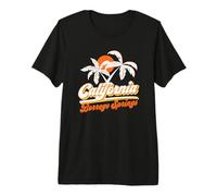 Borrego Springs California 70s Retro Sun Palm Trees Souvenir Premium T-Shirt
