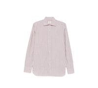 Borrelli Rio striped long-sleeve shirt - Neutrals 39-40-41-43