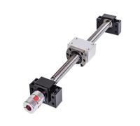 BORRGTU Metal ball screw nut C5 Ballscrew SFU2005 End Machined + Ball Nut + Nut Housing BK/BF15 End Support + Coupler RM2005 Ballscrew (Size : 250mm)