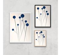 Borris Photography Blue Flowers In The Wilderness Giclee Art Print - A2 - Print Only