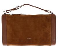Borsa a mano Elinor Suede Bicolour Cognac Cognac