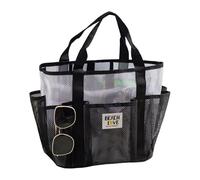 Borsa Da Spiaggia - Borsa Della Spesa - Borsaa Della Spesa Riutilizzabile | Borsas Grande E Leggera Multifunzionale Per Scuola, Viaggi, Picnic, Famiglia, Palestra, Vacanze - Borsas A Shopper, black