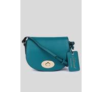 'Borsa della Moda' Real Leather Saddle Crossbody Bag Ashwood Leather Bottle Green One Size