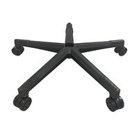 BORSAD Gaming Chair Base Replacement Nylon Chair Legs (Color : Black with wheels)