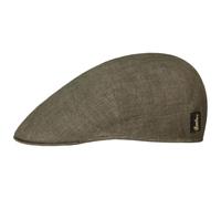 Borsalino Herringbone Linen Flat Cap Women/Men - Made in Italy Ivy hat with Peak, Lining Summer Spring-Summer