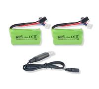 BORSCELLOR 2PCS 7.4V 500mAh SM-2P Plug-in Rechargeable RC Vehicle Li-ion Battery for Remote control toys, model cars, off-road vehicles, electric gumball blasters and other devices that require re