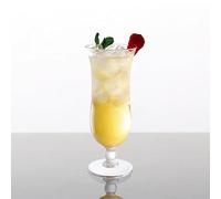 BorsUK 16oz (450ml) Hurricane Cocktail Glasses, Set of 6 Plastic Unbreakable, Reusable, Party Glasses. Highball Glasses, Dishwasher Safe, Pina Colada, Milkshake, Juice Cups, Wedding, Birthday