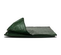 Bortaberg Tarpaulin Strengthened Waterproof Heavy Duty - Green Tarp Sheet - Premium Quality Cover Made of 90gram/sm Reinforcing Mesh, for Camping Fishing Gardening Pets ([m]3x3 || 9.8'x9.8')