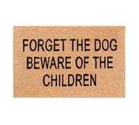 Bortaberg Welcome Doormat, Natural Coir Indoor Outdoor Mat with Non-Slip Rubber Back, Washable Entrance Mat for Home Kitchen Bathroom, Wine Work Design - 60x40cm (Doormat6568)