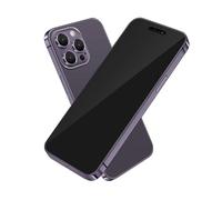 BORTAM Display Fake Toy Mobile Phone without Logo Non-Working Replica 1:1 Phone for iPhone 14 Pro Dummies Fake Toy Mobile Phone (14 Pro Purple Black Screen)