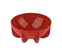 Bortivier 1 Piece Baking Mold Silicone Hemisphere Pan Dome Silicone Mould Semicircle Shape Cake Mold, 18.5x18.5x8.1cm Brick Red