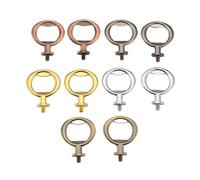 Bortivier 10 Pieces Bottle Opener Inserts Kit Bottle Opener Hardware Insert Beer Opener for Wedding DIY Craft Wood Turning Project