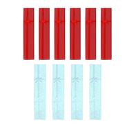 Bortivier 10 x Elegant Luxury Gift Boxes Long Rectangular for Jewelry Presentation Necklaces