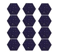 Bortivier 12 Pack Starry Hexagon Acoustic Panels,Sound Proofing Padding,Sound Absorbing Panel for Studio Acoustic Treatment